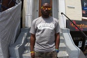 Image of WHITE ONENESS SCRIPT TEE HEATHER GRAY 
