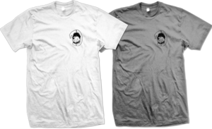 Image of TDE Dawg Small Logo Tee (White/Gray)