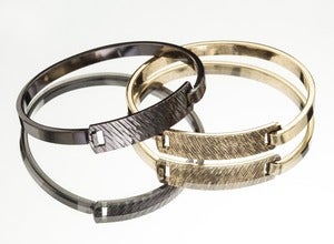 Image of SUMMER GOLD / GUNMETAL BRACELET DUO