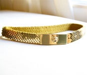Image of 60s Tiger Head Fish Metal Stretch Belt