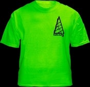 Image of Death Drop Triangle Logo Green Shirt