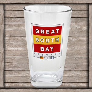 Image of Great South Bay Logo 16 oz. Pint Glass