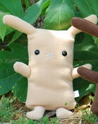 Image of Flat Bonnie Bunny Plush - Caramel (Classic 12") Handmade