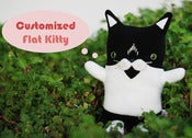 Image of Customized Flat Kitty Cat Plush (Classic 11")