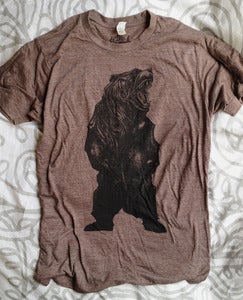 Image of Bear Tri Blend T Shirt