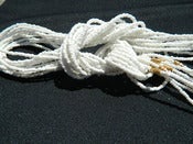 Image of White Single Strand Waist Bead