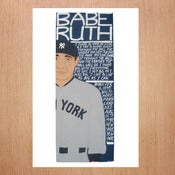Image of Will Johnson: Limited Edition Baseball Print - Babe Ruth