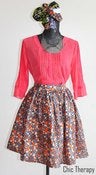 Image of mdevaan Gathered Skirt-Orange