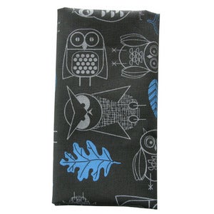Image of Night Owls Napkins {charcoal-set 4}