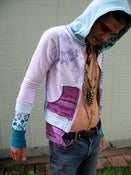 Image of lilac heart and airplane hoodie SOLD