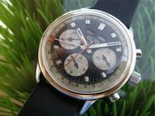 Image of VINTAGE VULCAIN CHRONOGRAPH VALJOUX 730 movement STEEL - SOLD!