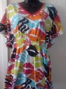 Image of Rocawear Neon Lips & Rhinestones Top Sz XL
