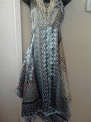 Image of Blue Handkerchief Dress Sz 1X