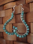 Image of Turquiose Swirl Earrings