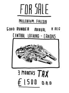 Image of Millenium Falcon - A3 Digital Print