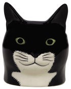 Image of BLACK AND WHITE CAT EGG CUP