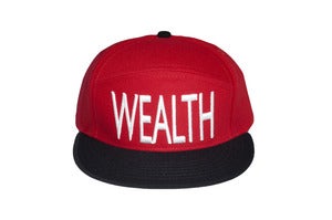 Image of Wealth Snap Back -Red/White 