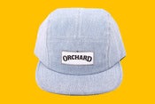 Image of Orchard 5 Panel Hat - Blue Linen