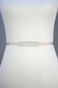 Image of Rhinestone & Beaded Connector Bridal Sash