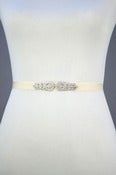 Image of Grecian Rhinestone Bridal or Bridesmaid Sash