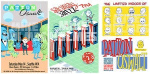Image of Patton Oswalt 2011 show posters - 3 for $20!