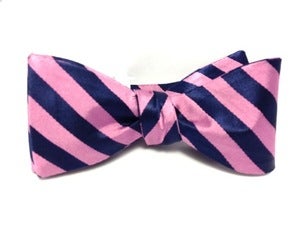 Image of Pink and Blue Gatsby Bow Tie