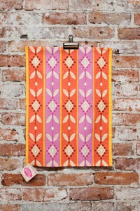 Image of Folk Print Tea Towel