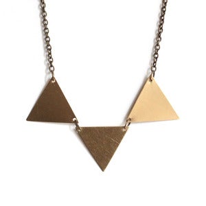 Image of Brass Bunting Necklace