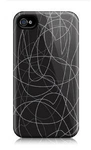 Image of squiggy black iphone 4/4S case