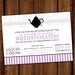 Image of Two for Tea Party Invitation - Bridal Showers, Tea Parties, Birthday Parties, 