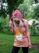 Image of no animal testing hooded racer-back t-shirt/tunic SOLD