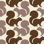 Image of squirrels - fabric sample
