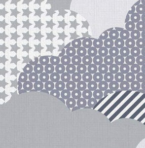 Image of clouds - fabric strike off
