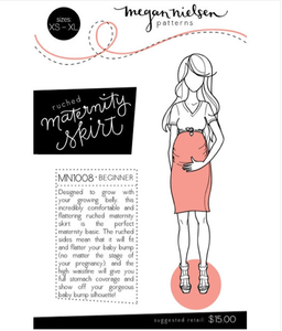 Image of Megan Nielsen Patterns : Ruched Maternity Skirt