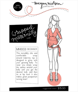 Image of Megan Nielsen Patterns : Wrapped Maternity Top