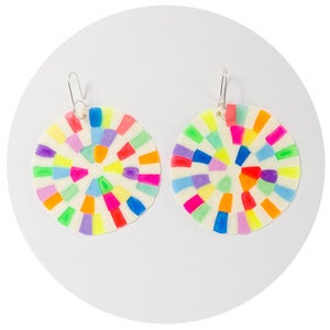 Image of Colourific Earrings (cream multimix)