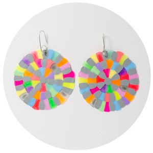 Image of Colourific Earrings (grey multimix)