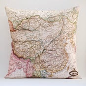 Image of Vintage CHINA Map Pillow, Made to Order 18" x18" Cover