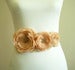 Image of Bridal Sash Belt - Champagne and Pearls by Nia Person