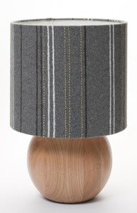 Image of hand drawn lines with hand stitch bedside ball lamp