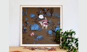 Image of Magnetic Art Board-Khaki Blue