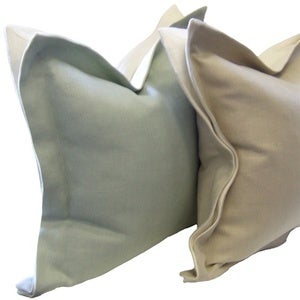 Image of Wide Flanged Linen Pillow
