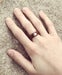 Image of Wood & Brass Triangle Ring