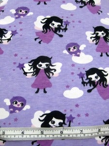 Image of Purple fairies jersey (by the half metre)