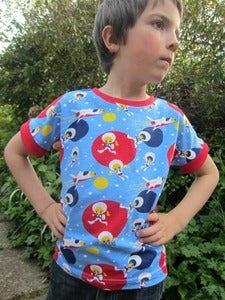 Image of Dolman tee unisex sewing pattern (18m/2T, 3T/4T, 5Y/6Y, 7Y/8Y) - PDF