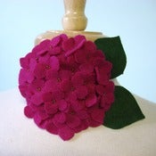 Image of large hydrangea // fuchsia headband
