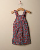 Image of c. 1970s train print dungarees