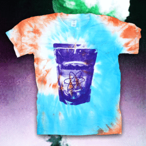Image of ♥WHITE SHIRT/TIE-DYED♥
