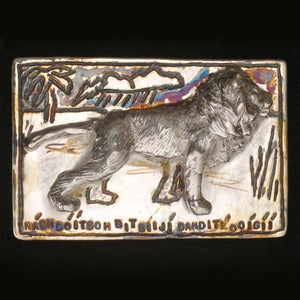 Image of Nashdoitsoh Bitsiiji Dahditl'ooigii (Lion) Belt Buckle