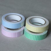 Image of Fabric tapes vichy - 10 coloris